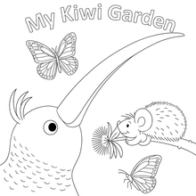 Load image into Gallery viewer, My Kiwi Garden: Colouring Book
