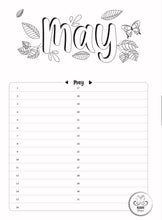 Load image into Gallery viewer, A4 - Perpetual Kiari Colouring Calendar
