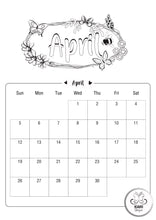Load image into Gallery viewer, 2026 Colouring Calendar Printables
