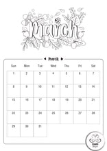 Load image into Gallery viewer, 2026 Colouring Calendar Printables
